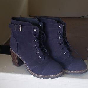 Navy Booties